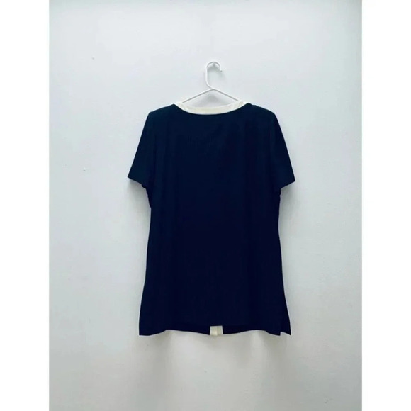 Vintage - 90’s Mod Button Down Tunic Mini Dress with Side Slit - Picture 3 of 5